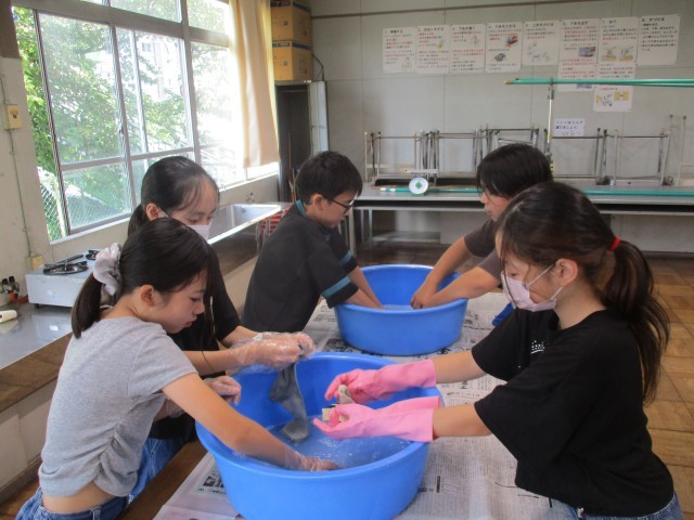 洗濯実習