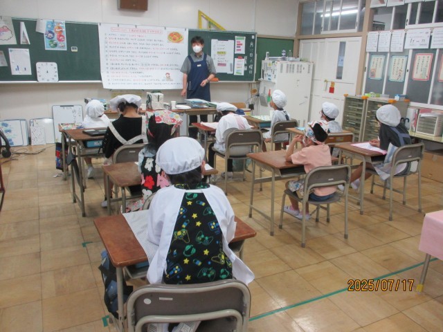 作り方の説明の様子