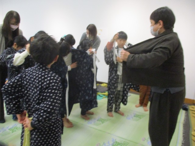 長着を着ました。