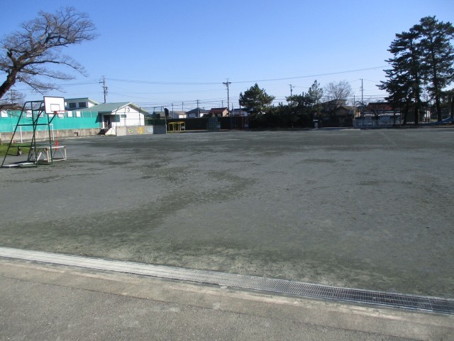 走り回った運動場
