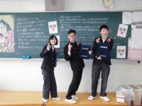 卒業式後の写真