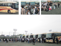 修学旅行１日目出発２