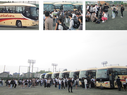 修学旅行１日目出発２