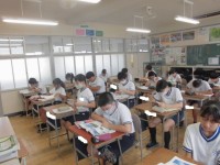 テスト勉強のようす