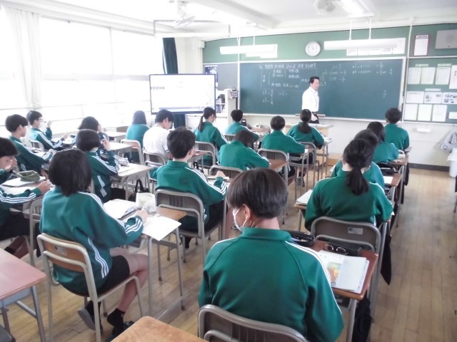 数学の授業のようす