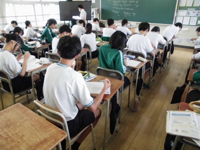 英語の授業のようす
